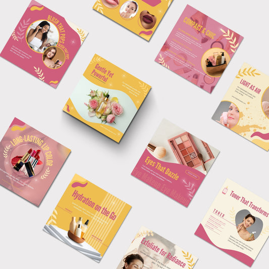 100+ Canva Animated Instagram Social Media Templates Bundle | Skincare, Fashion, Lifestyle & Small Business