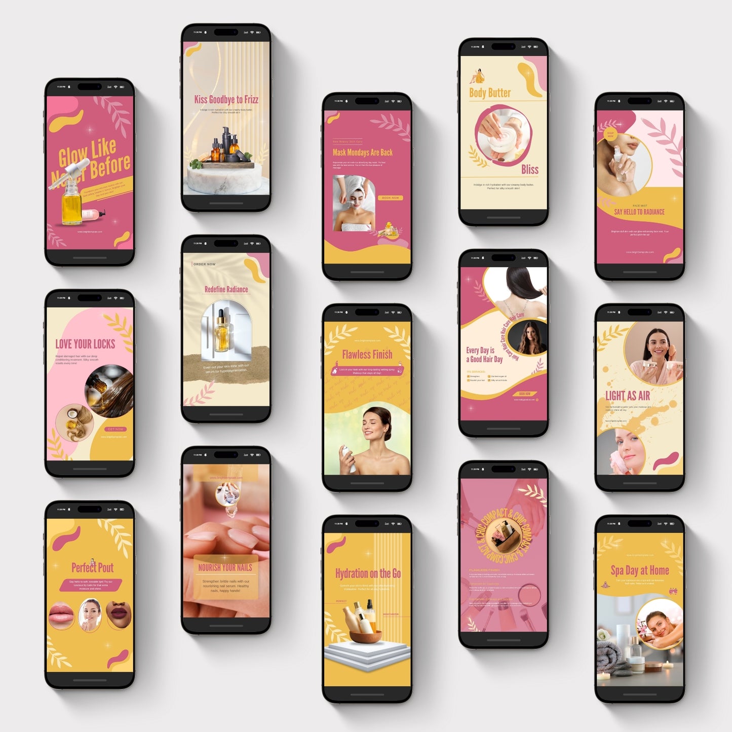 100+ Canva Animated Instagram Social Media Templates Bundle | Skincare, Fashion, Lifestyle & Small Business